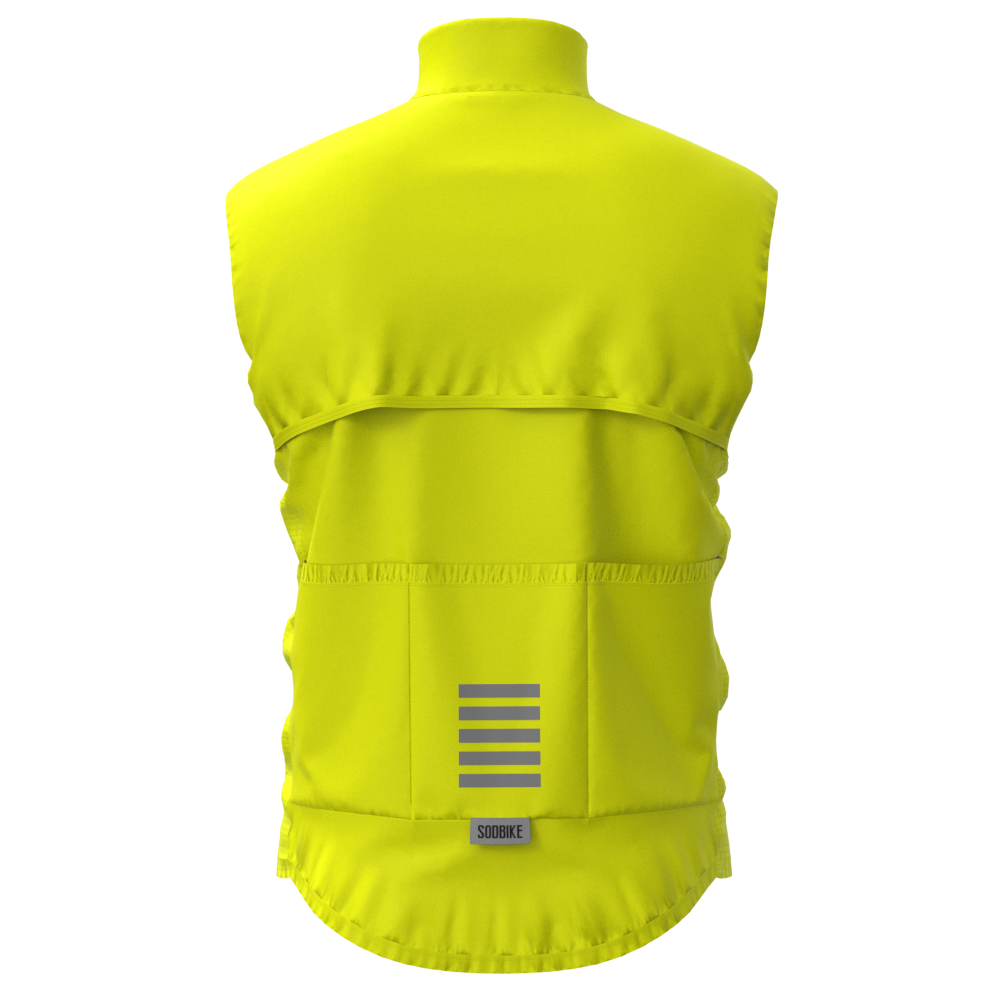 COLETE CORTA VENTO CICLISMO SÓDBIKE, 3 BOLSOS, ZIPER FULL