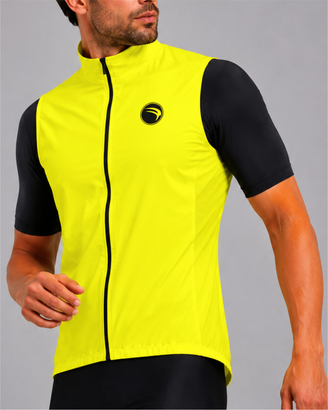 COLETE CORTA VENTO CICLISMO SÓDBIKE, 3 BOLSOS, ZIPER FULL