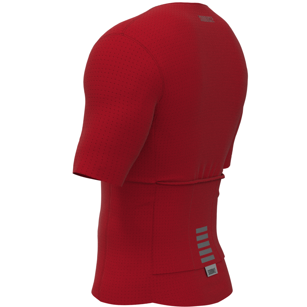 Camisa Ciclismo Confort Aero Rubi