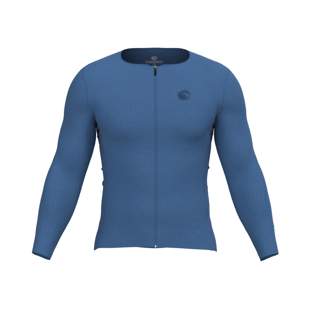 Camisa Ciclismo Confort Aero Marinho Manga Longa