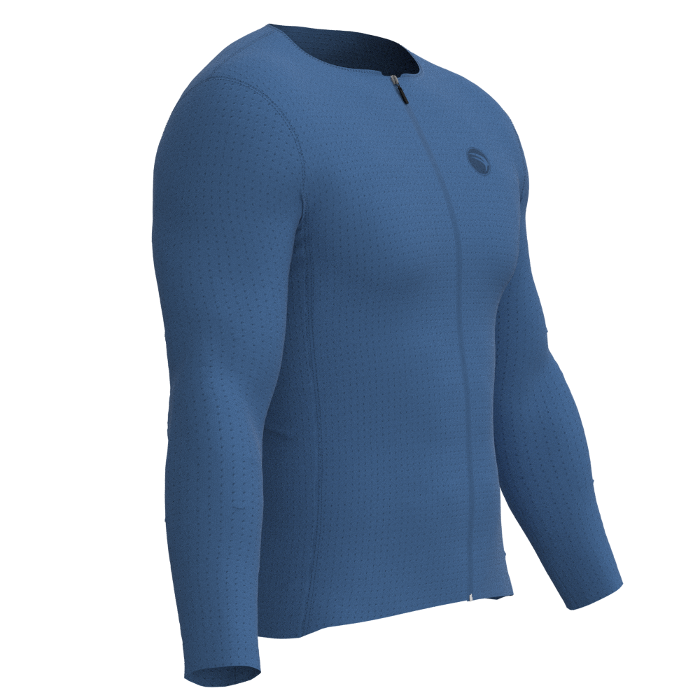 Camisa Ciclismo Confort Aero Marinho Manga Longa