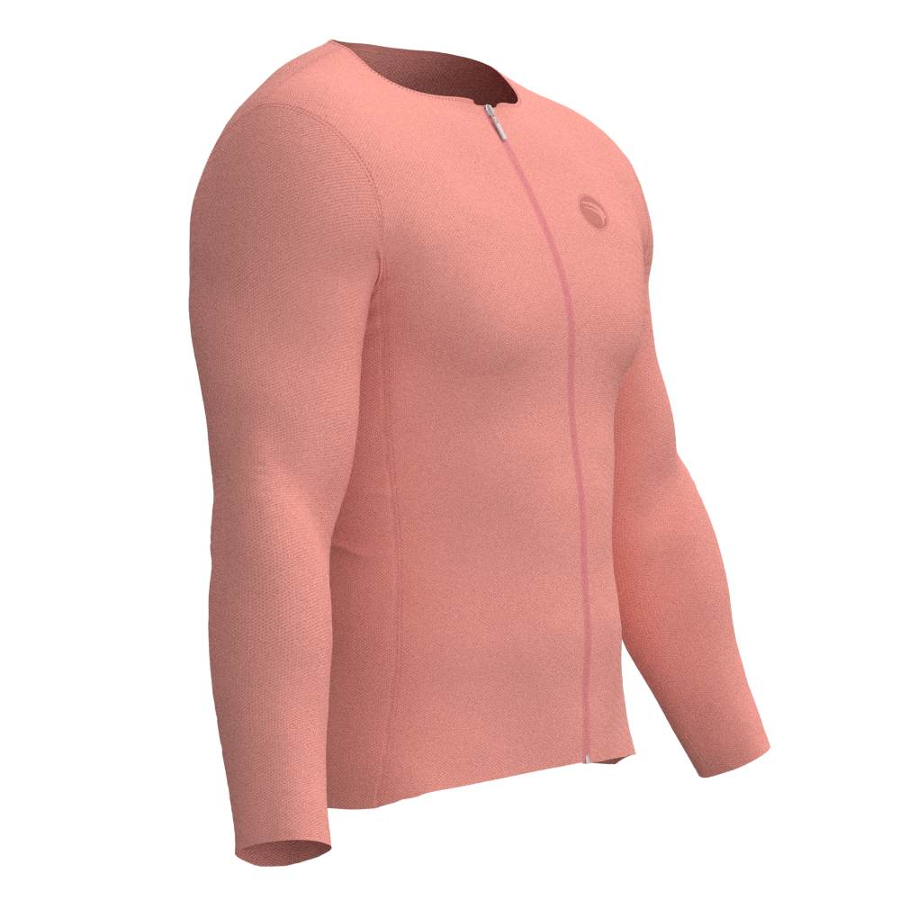 Camisa Ciclismo Confort Classic Coral Manga Longa