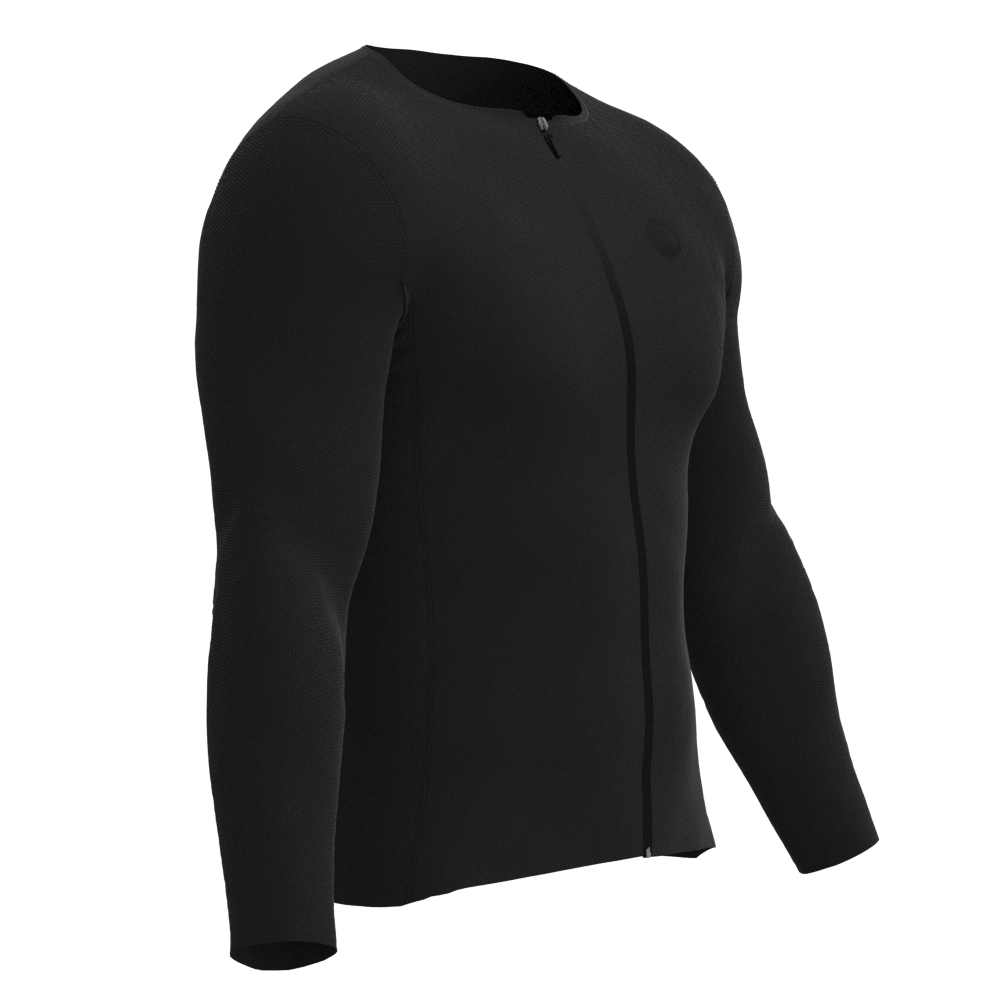Camisa Ciclismo Confort Classic Preta Manga Longa