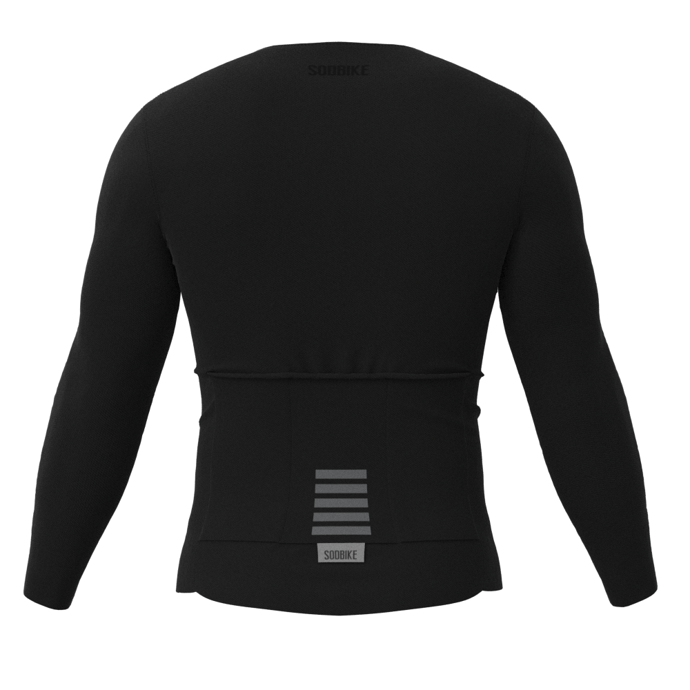 Camisa Ciclismo Confort Classic Preta Manga Longa