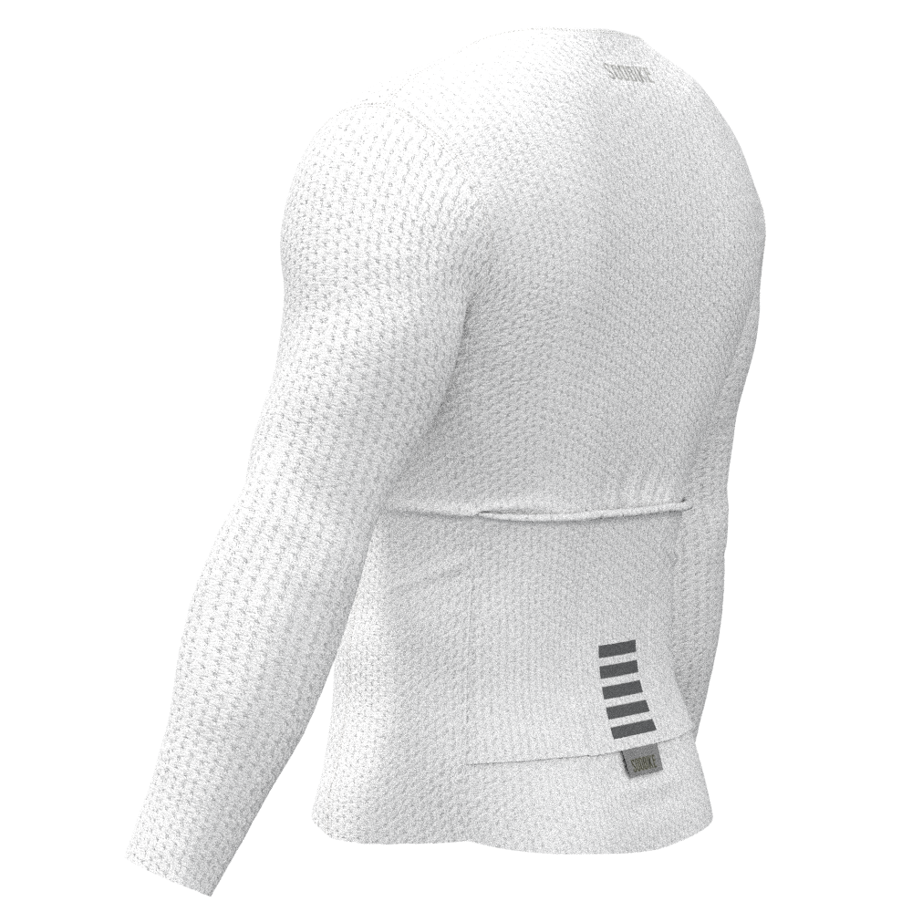 Camisa Ciclismo Confort Plus Branca Manga Longa