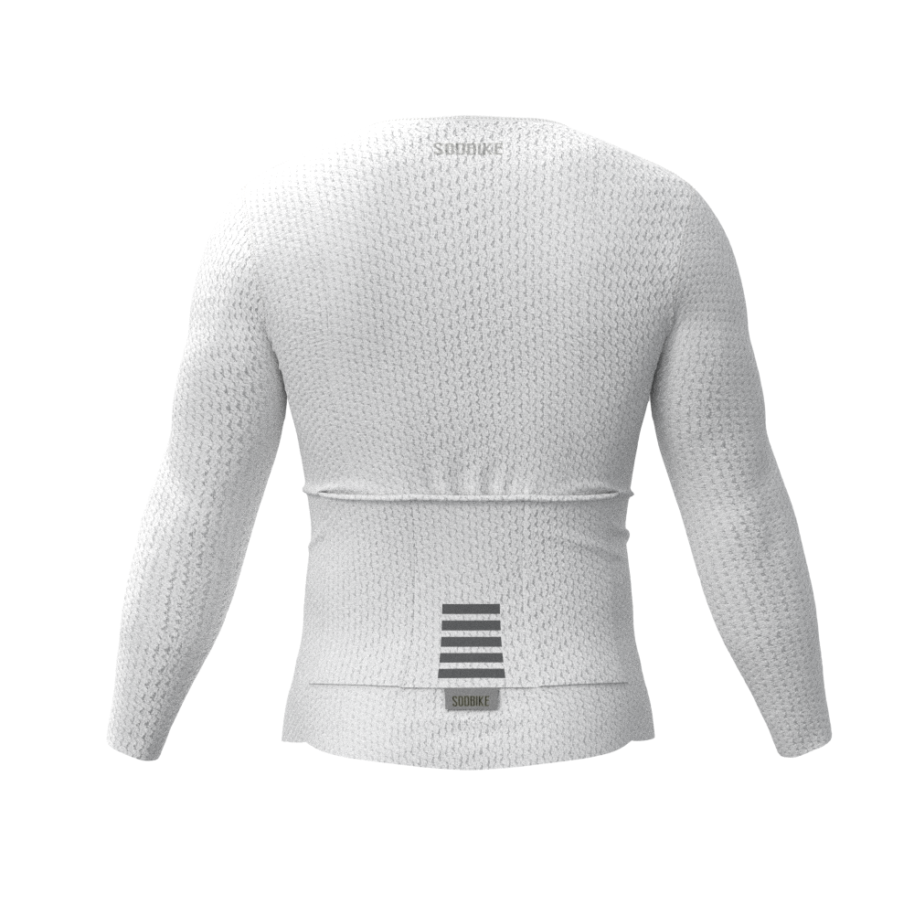 Camisa Ciclismo Confort Plus Branca Manga Longa