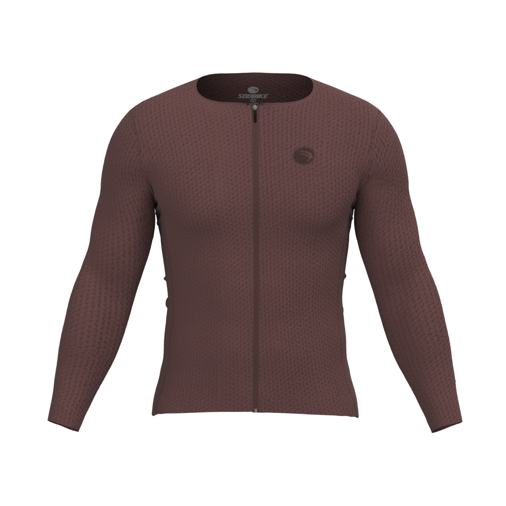 Camisa Ciclismo Confort Plus Marrom Manga Longa