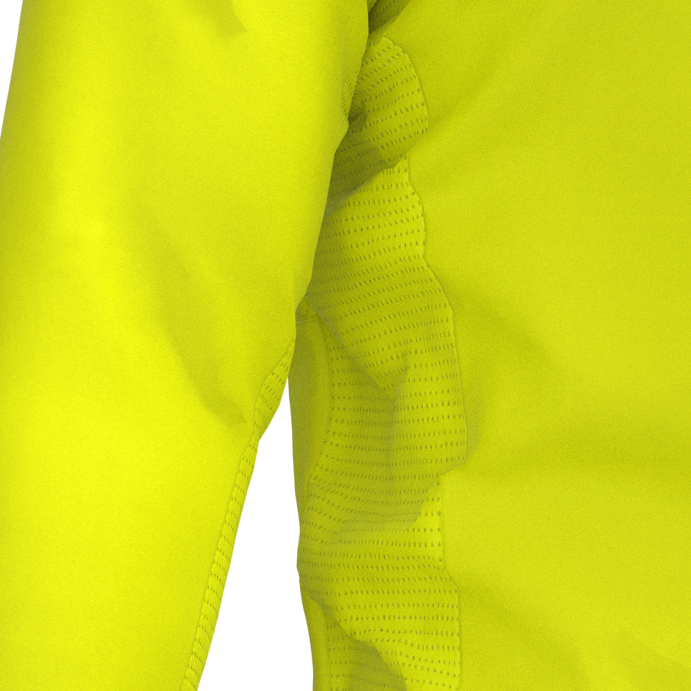 CORTA VENTO CICLISMO FEMININO SÓDBIKE, 3 BOLSOS, ZIPER FULL, AMARELO FLUOR