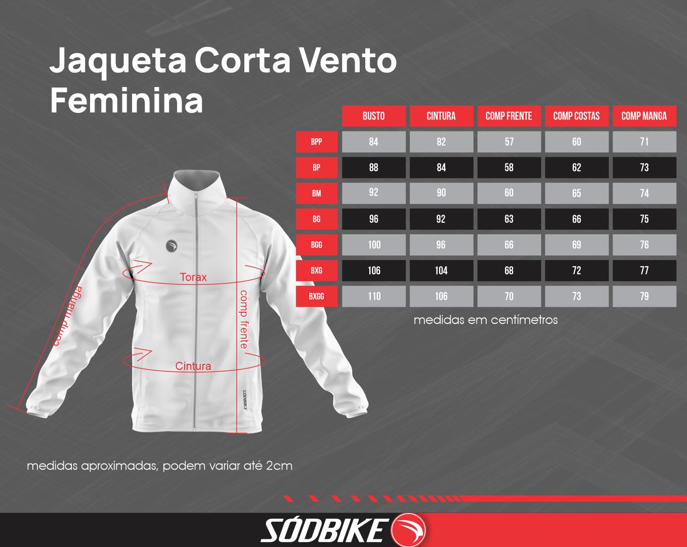 CORTA VENTO CICLISMO FEMININO SÓDBIKE, 3 BOLSOS, ZIPER FULL, AMARELO FLUOR