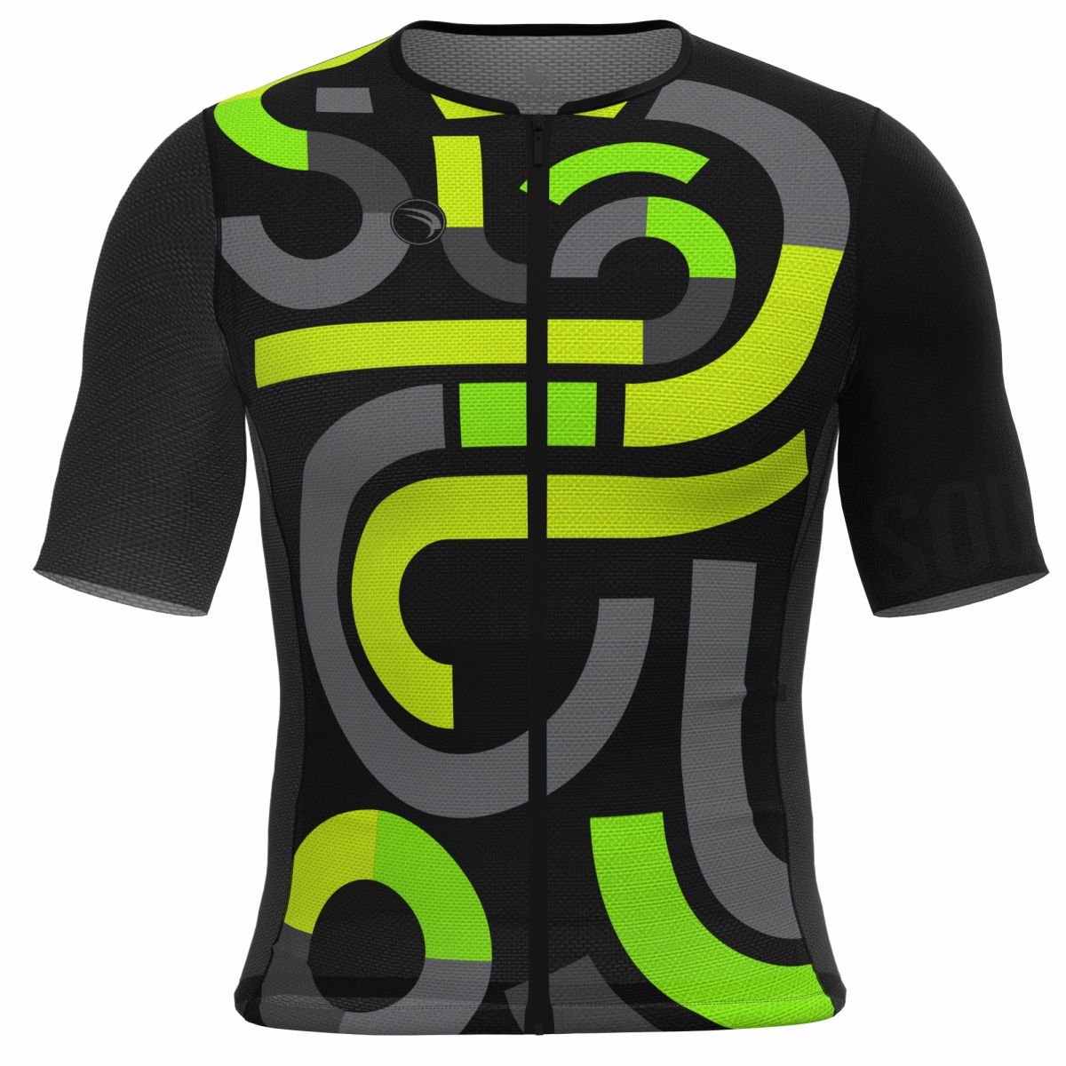 CAMISA CICLISMO UNISSEX EXTREME SÓDBIKE, ZIPER FULL, CORTE LASER, PRETA