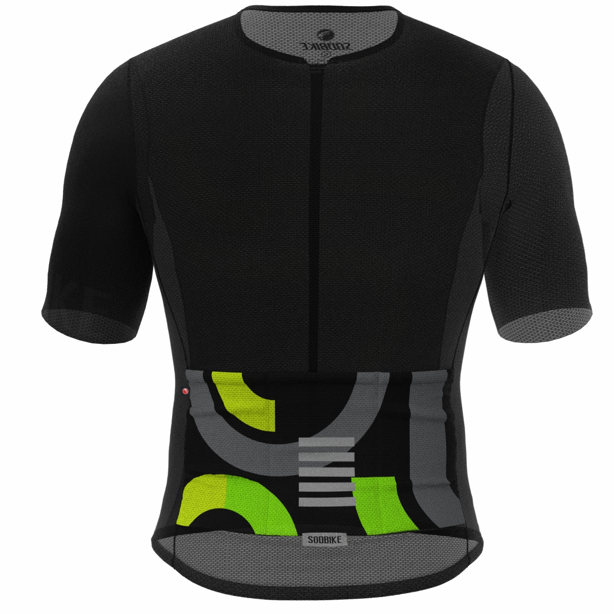 CAMISA CICLISMO UNISSEX EXTREME SÓDBIKE, ZIPER FULL, CORTE LASER, PRETA