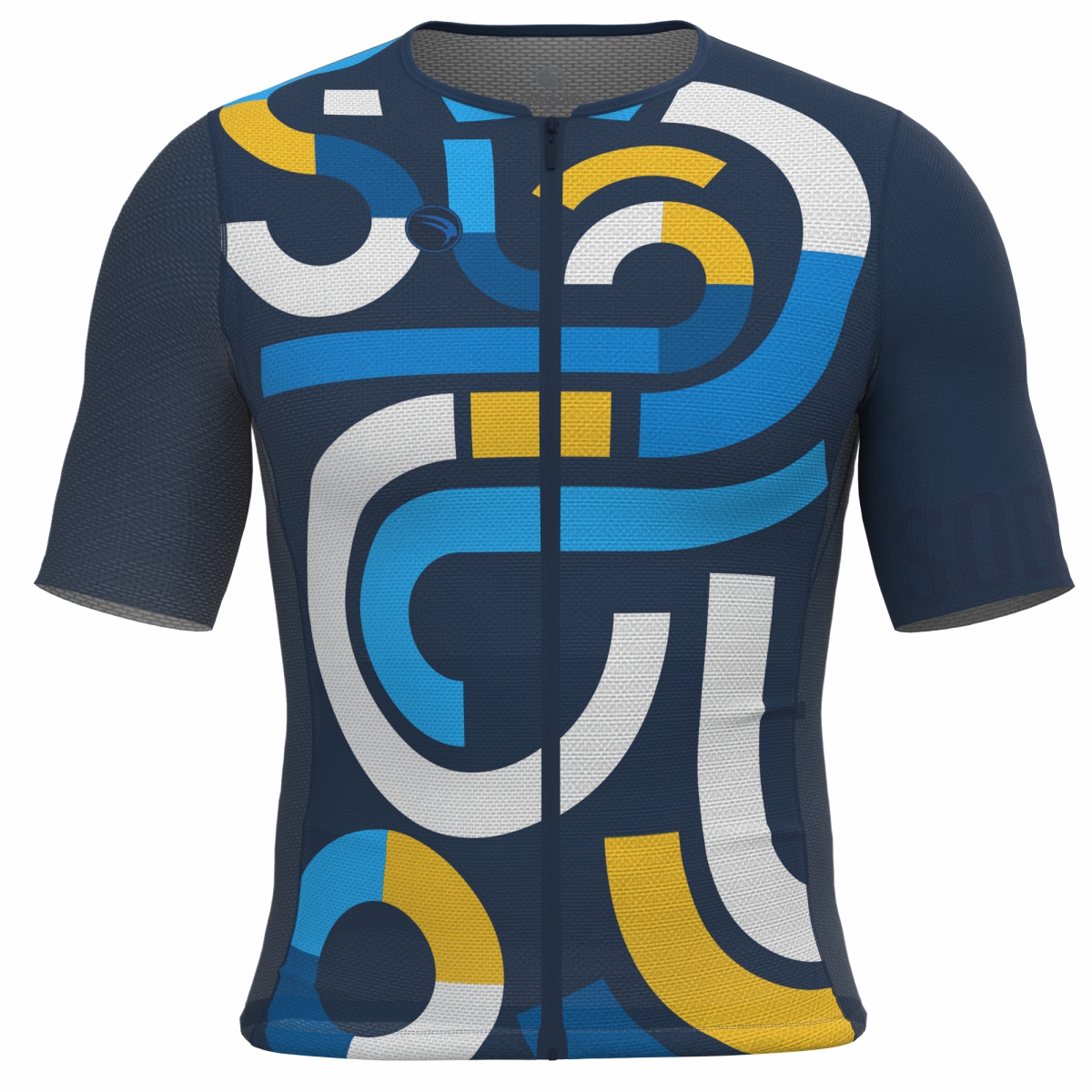 CAMISA CICLISMO UNISSEX EXTREME SÓDBIKE, ZIPER FULL, CORTE LASER, AZUL