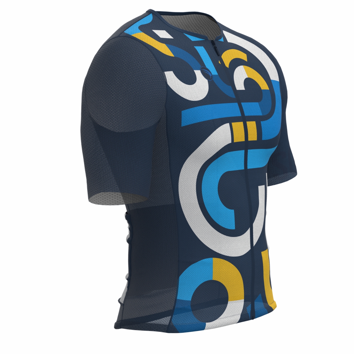 CAMISA CICLISMO UNISSEX EXTREME SÓDBIKE, ZIPER FULL, CORTE LASER, AZUL