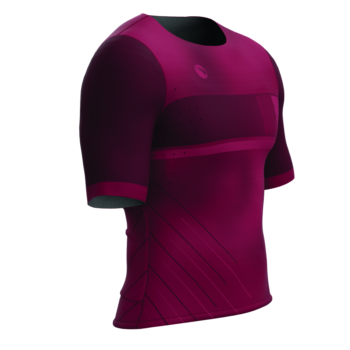 CAMISA CICLISMO UNISSEX BASIC SÓDBIKE, SEM ZIPER , CORTE LASER, VINHO