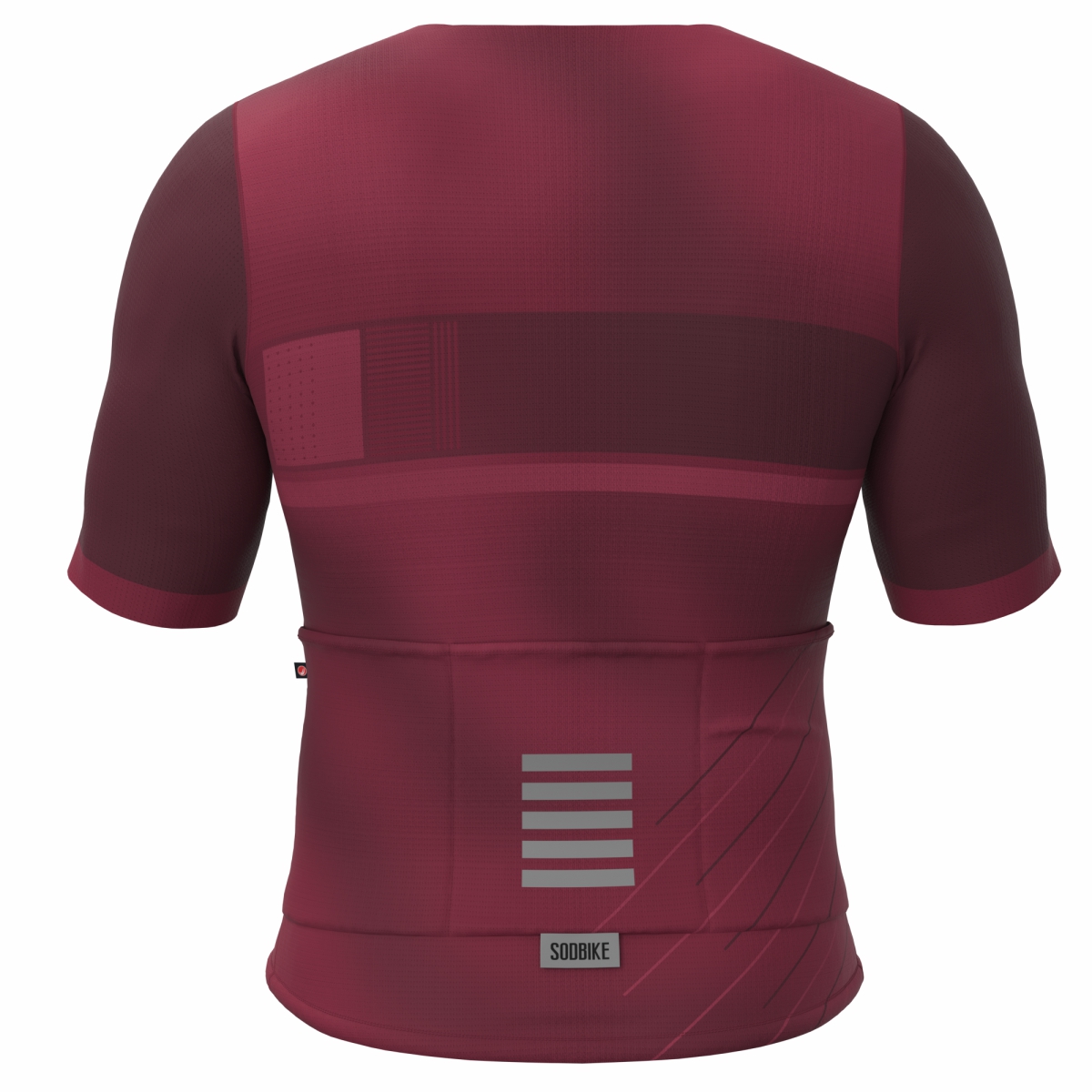 CAMISA CICLISMO UNISSEX BASIC SÓDBIKE, SEM ZIPER , CORTE LASER, VINHO