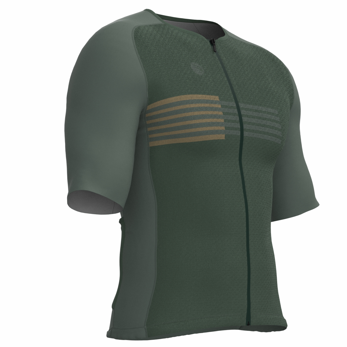 CAMISA CICLISMO UNISSEX PERFORMANCE SÓDBIKE, ZIPER FULL, CORTE LASER, VERDE