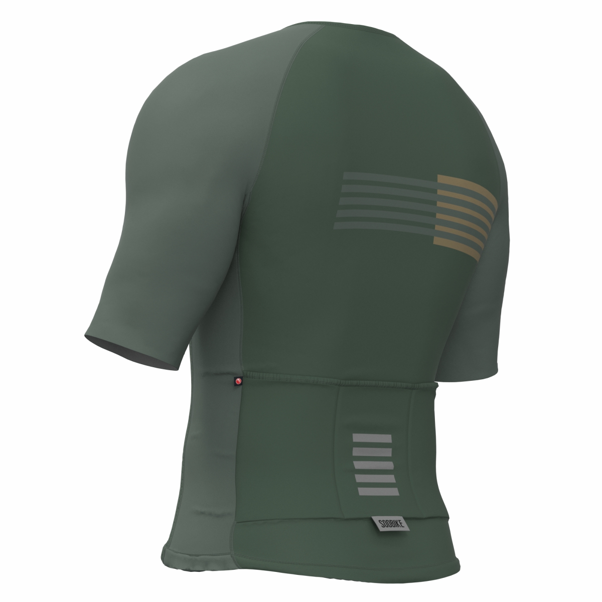 CAMISA CICLISMO UNISSEX PERFORMANCE SÓDBIKE, ZIPER FULL, CORTE LASER, VERDE