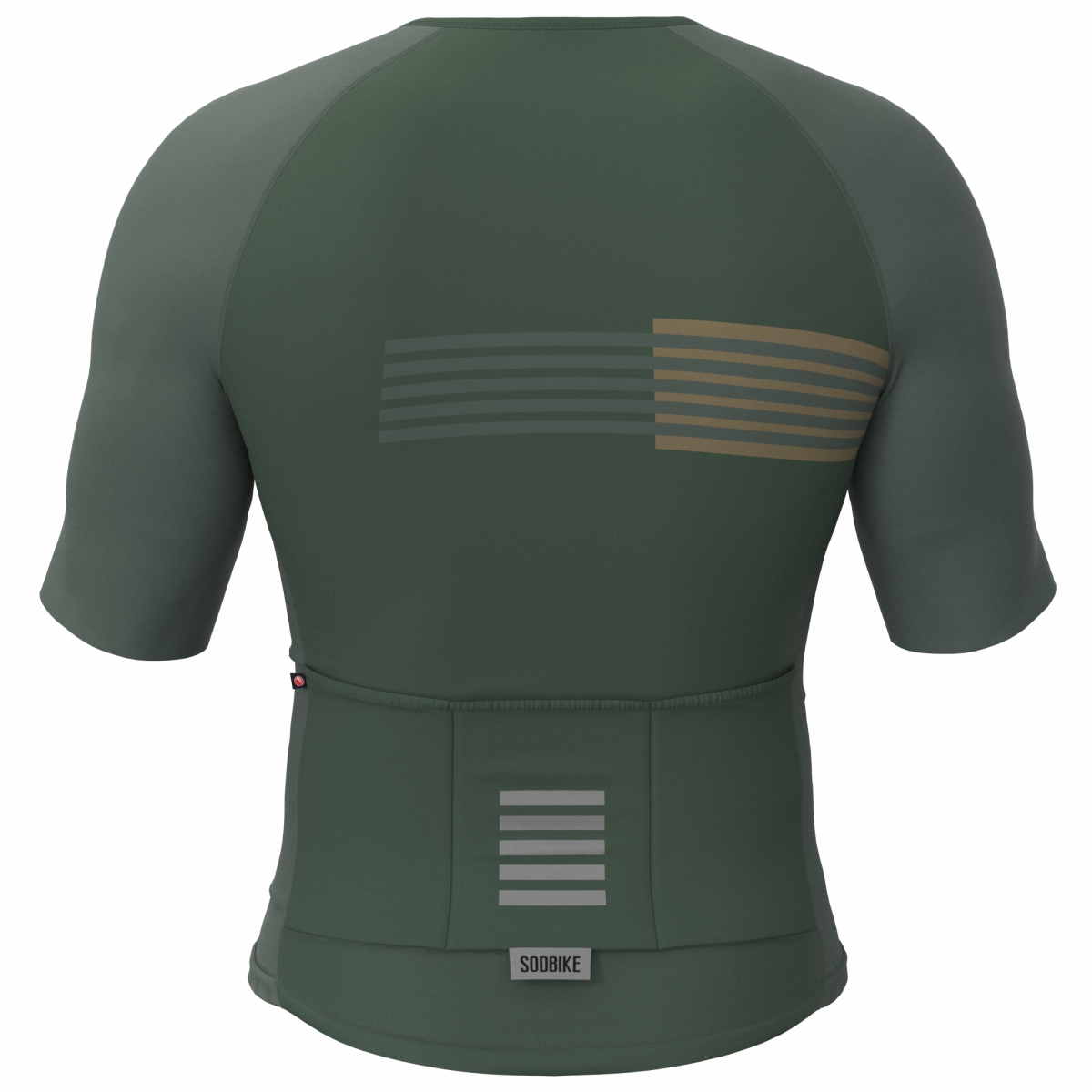 CAMISA CICLISMO UNISSEX PERFORMANCE SÓDBIKE, ZIPER FULL, CORTE LASER, VERDE