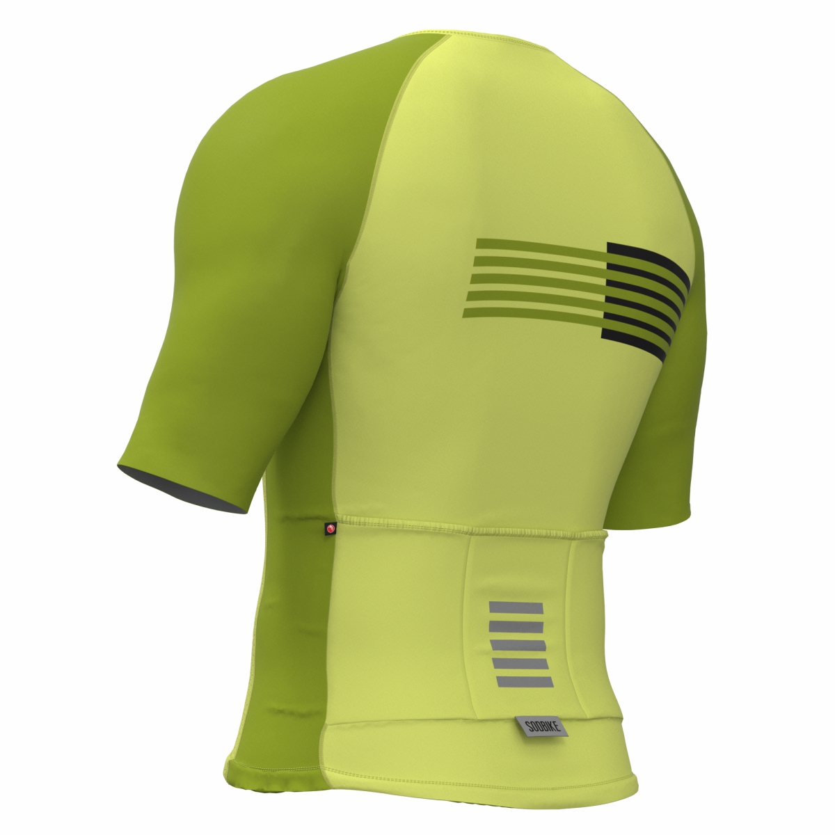 CAMISA CICLISMO UNISSEX PERFORMANCE SÓDBIKE, ZIPER FULL, CORTE LASER, VERDE CLARO