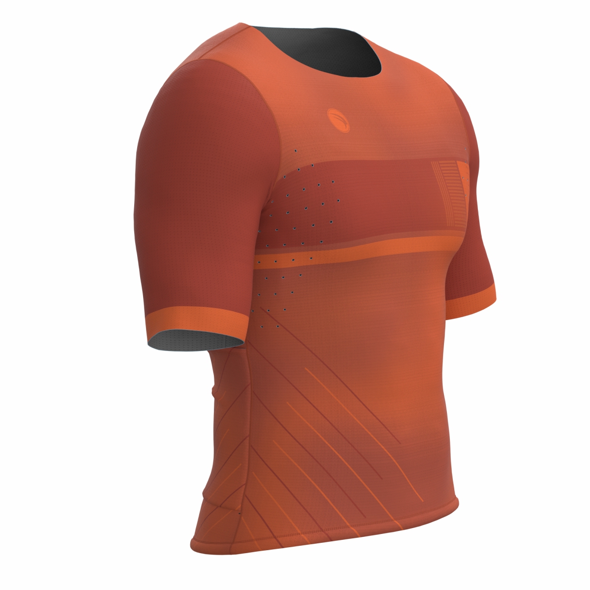 CAMISA CICLISMO UNISSEX BASIC SÓDBIKE, SEM ZIPER , CORTE LASER, COBRE