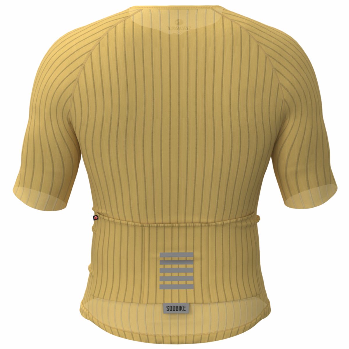 CAMISA CICLISMO UNISSEX MAX SÓDBIKE, ZIPER FULL, CORTE LASER, AMARELO