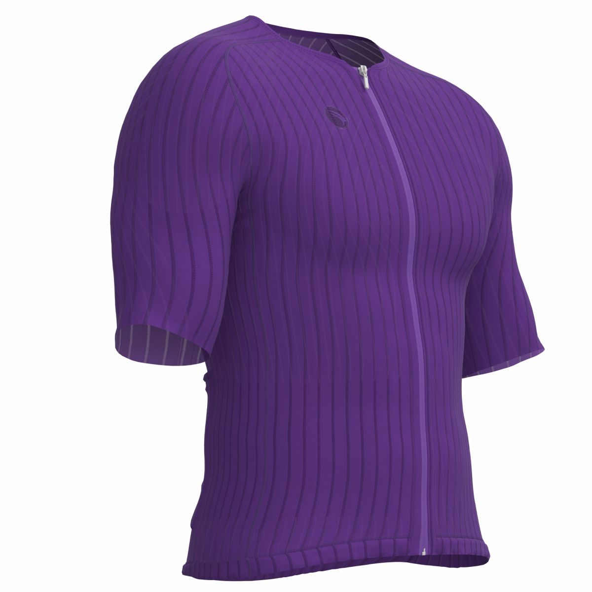 CAMISA CICLISMO UNISSEX MAX SÓDBIKE, ZIPER FULL, CORTE LASER, ROXO