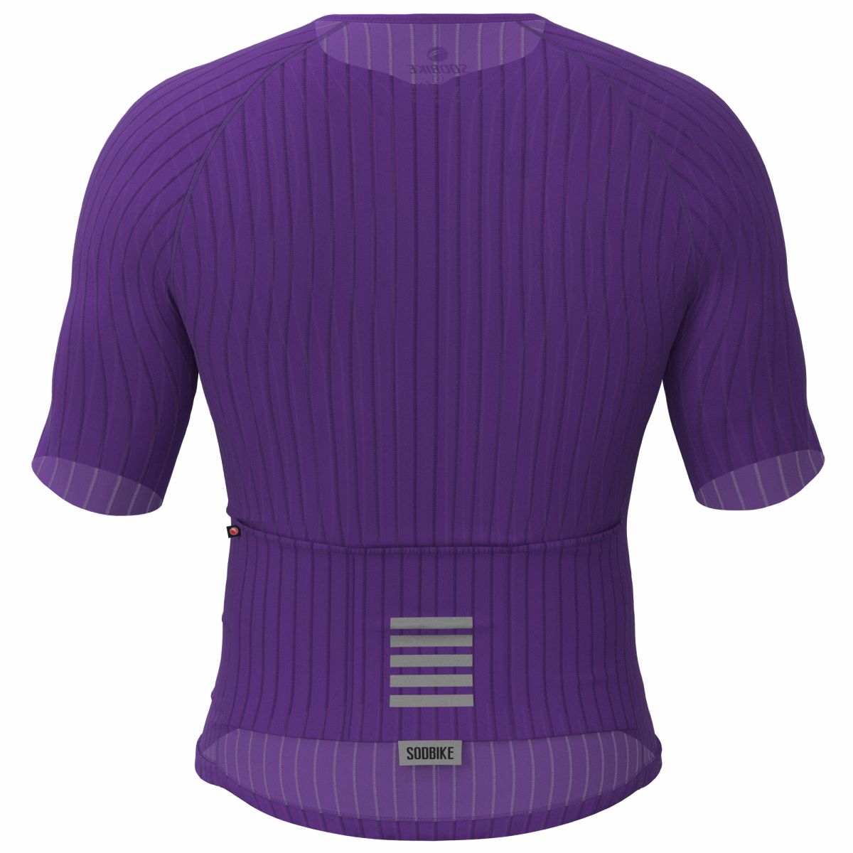 CAMISA CICLISMO UNISSEX MAX SÓDBIKE, ZIPER FULL, CORTE LASER, ROXO