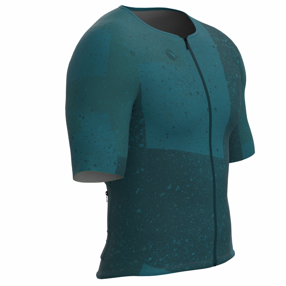 CAMISA CICLISMO UNISSEX SOFT SÓDBIKE, ZIPER FULL, CORTE LASER, PETRÓLEO