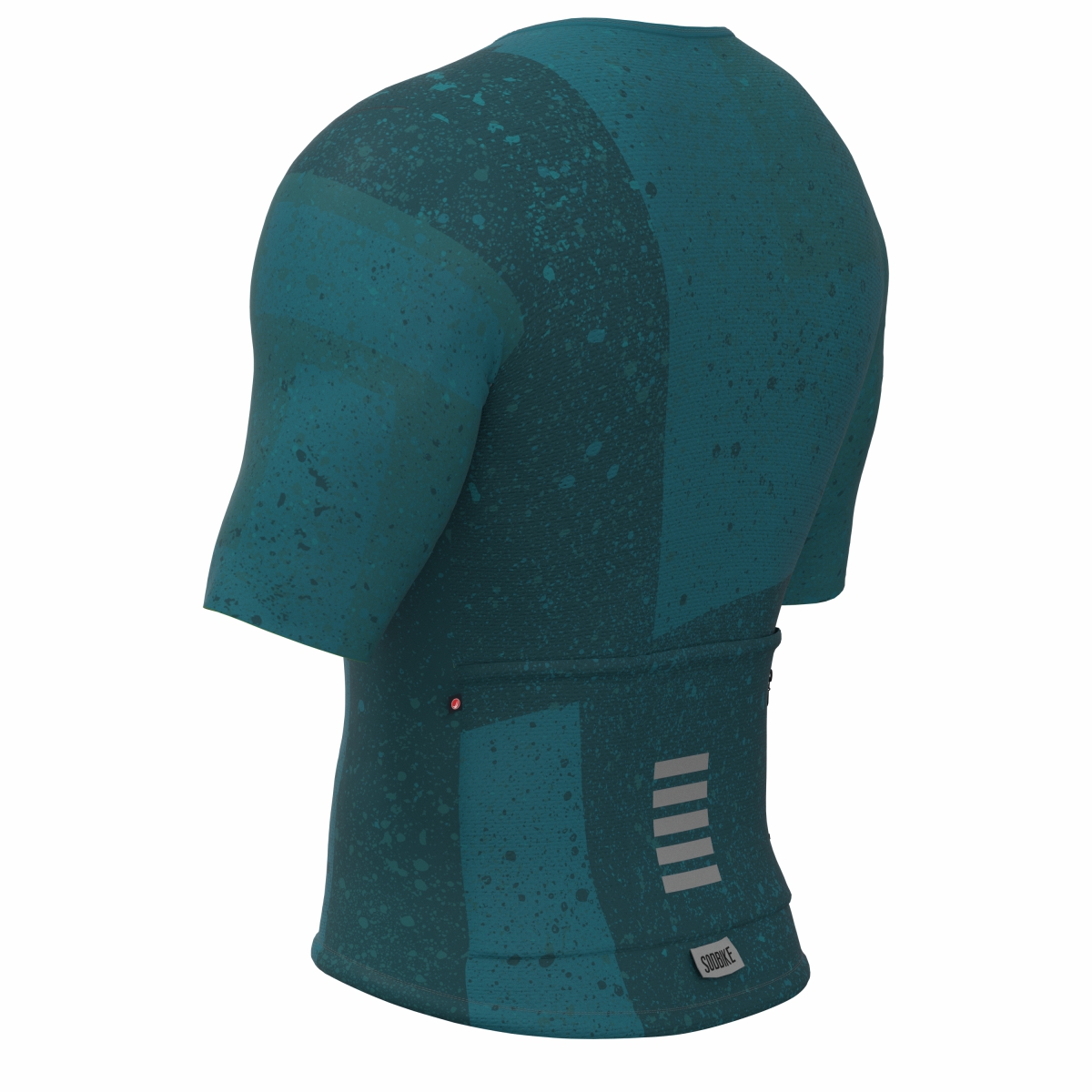 CAMISA CICLISMO UNISSEX SOFT SÓDBIKE, ZIPER FULL, CORTE LASER, PETRÓLEO