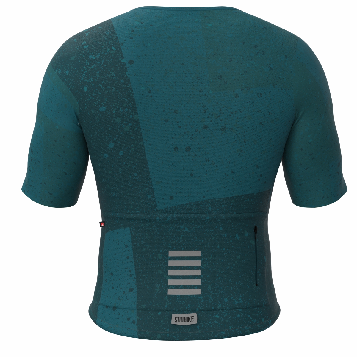 CAMISA CICLISMO UNISSEX SOFT SÓDBIKE, ZIPER FULL, CORTE LASER, PETRÓLEO