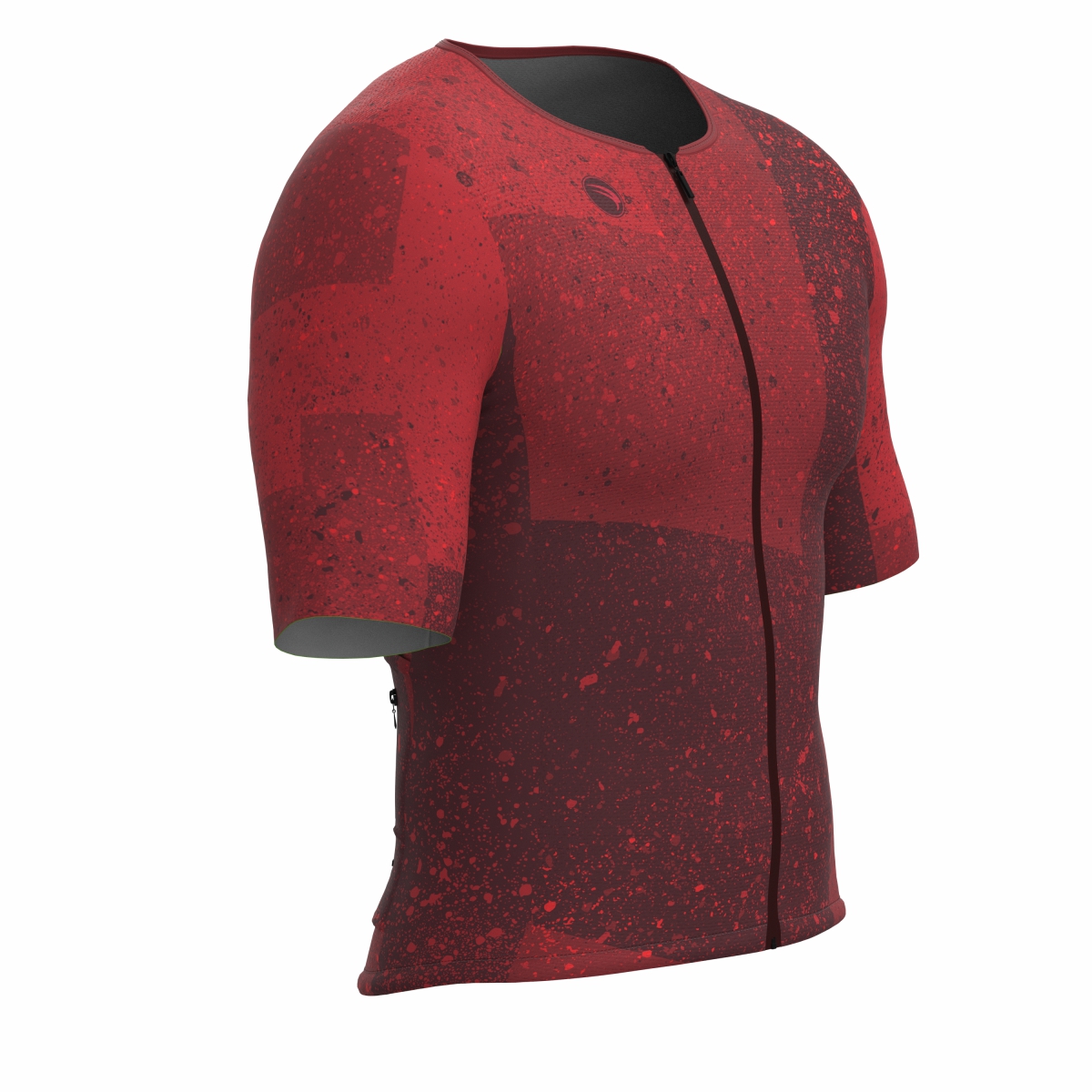 CAMISA CICLISMO UNISSEX SOFT SÓDBIKE, ZIPER FULL, CORTE LASER, VERMELHA