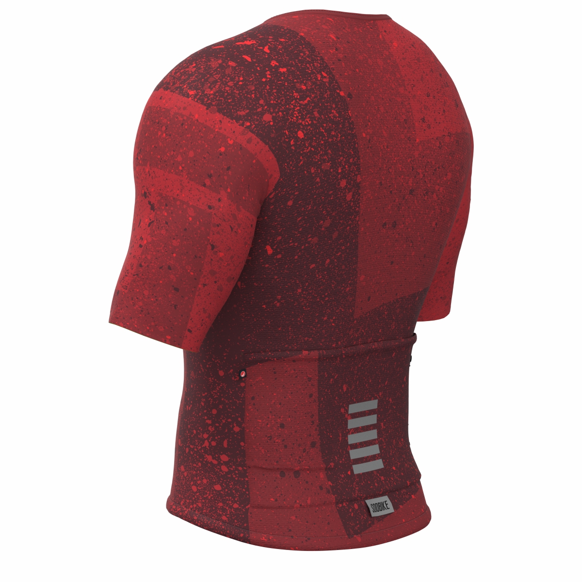 CAMISA CICLISMO UNISSEX SOFT SÓDBIKE, ZIPER FULL, CORTE LASER, VERMELHA