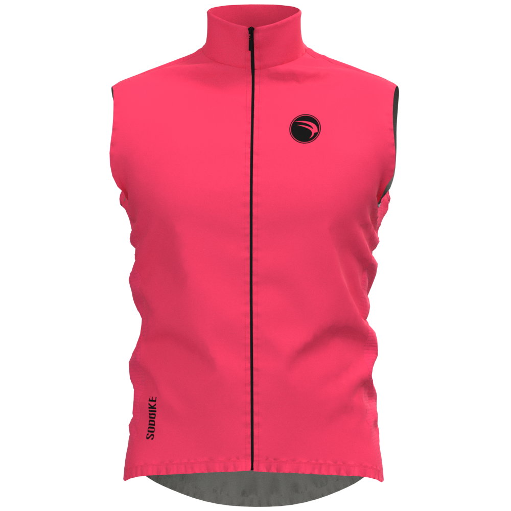 COLETE CORTA VENTO CICLISMO SÓDBIKE, 3 BOLSOS, ZIPER FULL - FEMININO