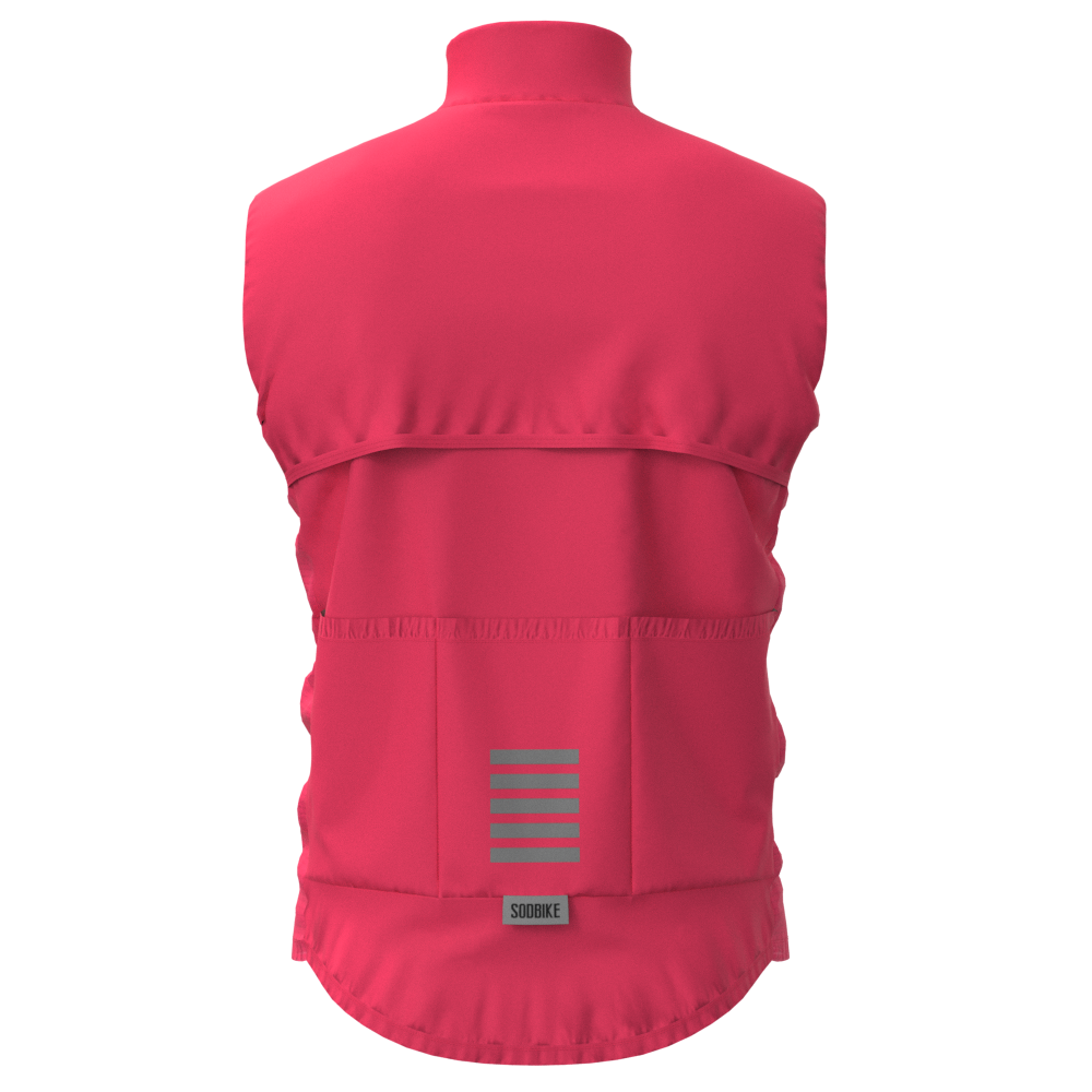 COLETE CORTA VENTO CICLISMO SÓDBIKE, 3 BOLSOS, ZIPER FULL - FEMININO