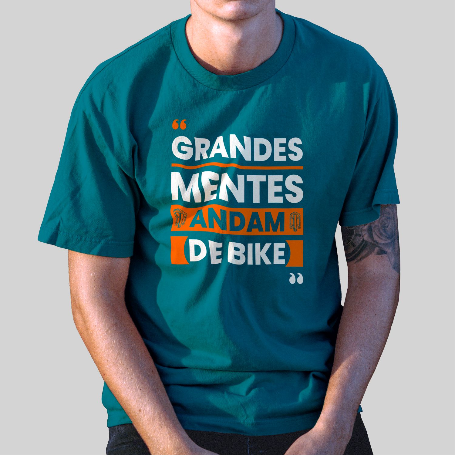Camiseta Casual 100% Algodão