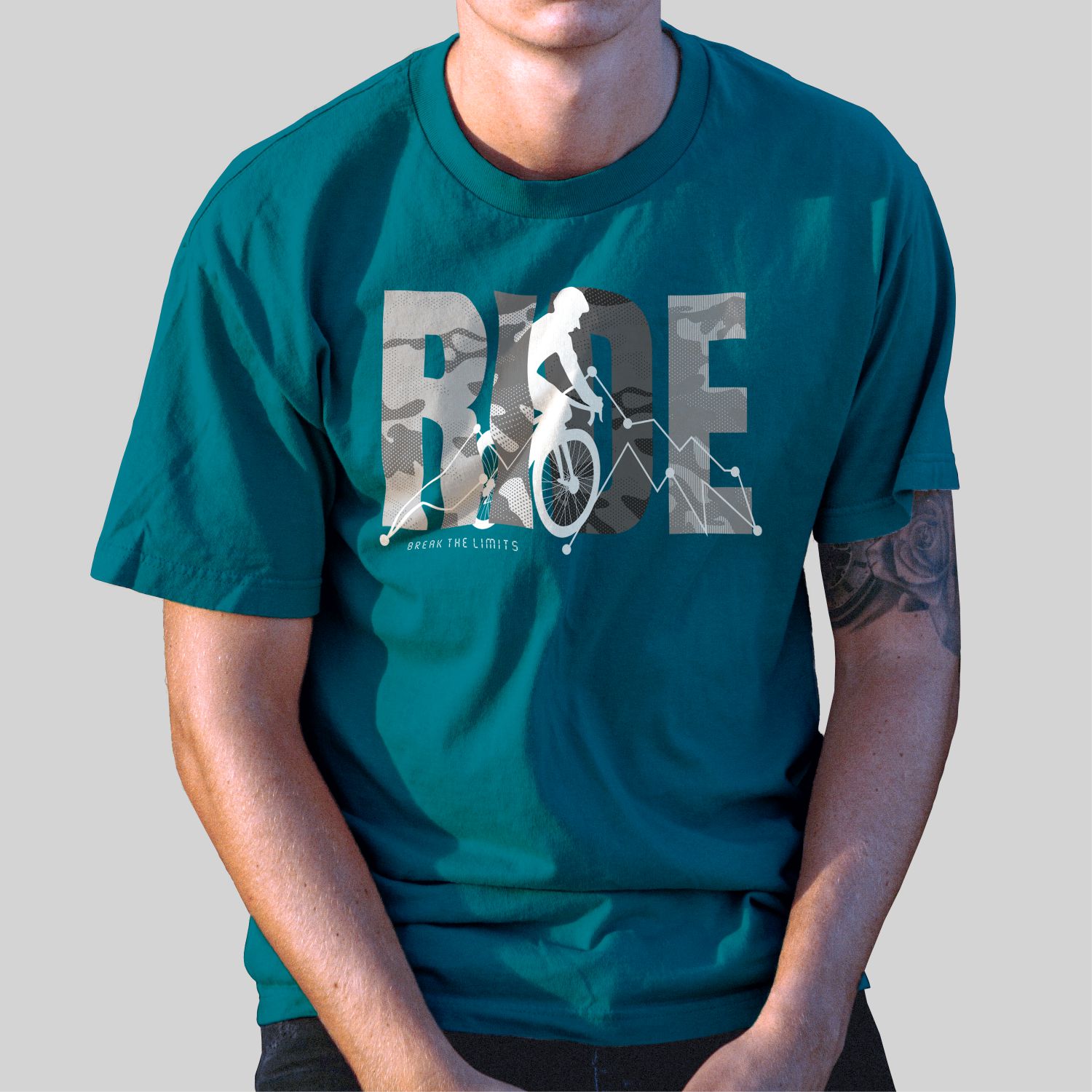 Camiseta Casual 100% Algodão