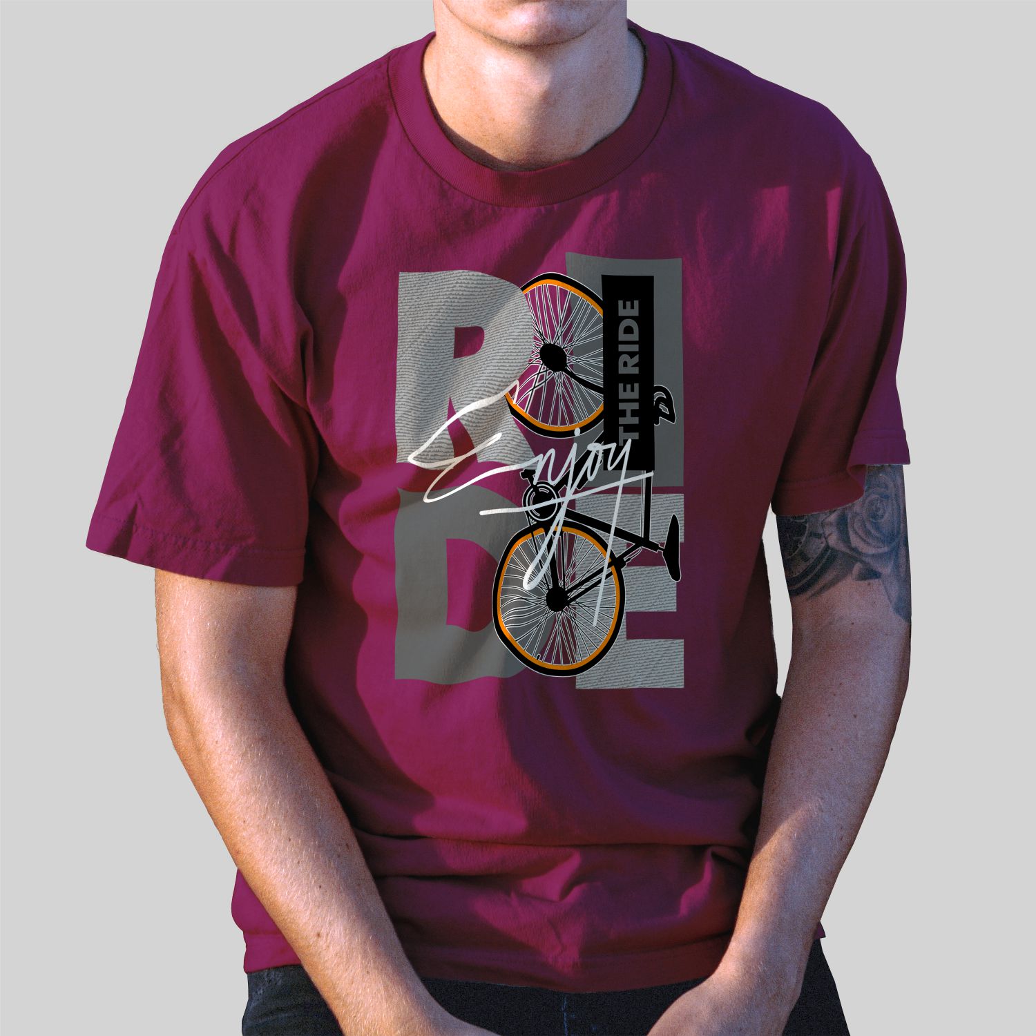 Camiseta Casual 100% Algodão