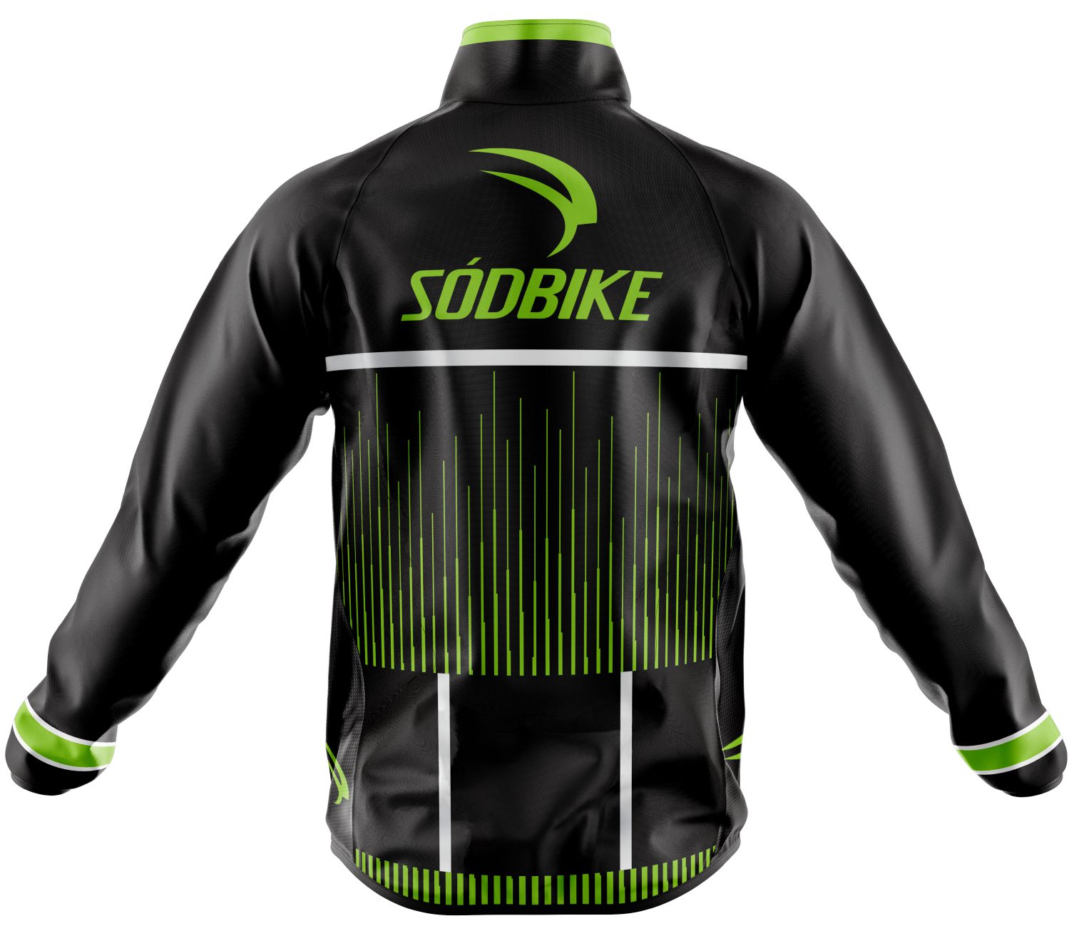 CORTA VENTO CICLISMO MASCULINA SÓDBIKE, 3 BOLSOS, ZIPER FULL