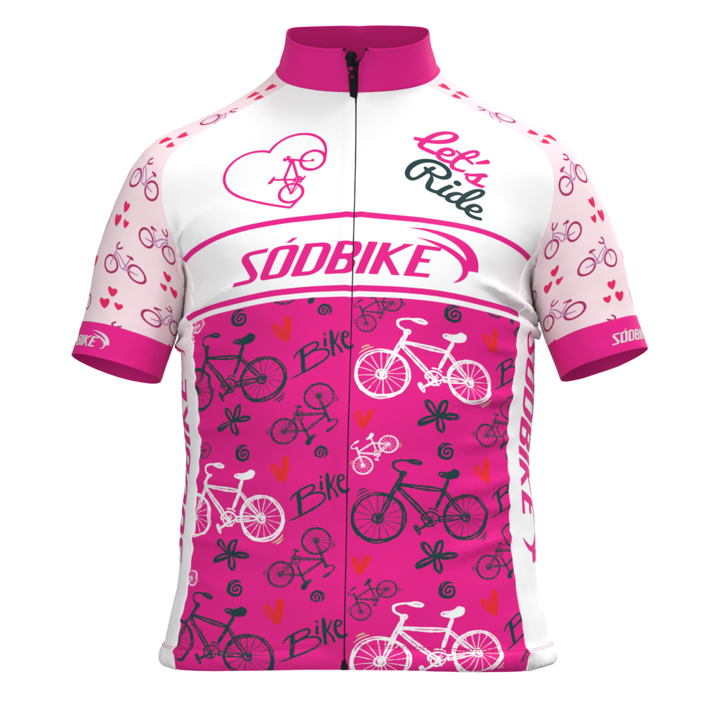 CAMISA CICLISMO INFANTIL SÓDBIKE, PROTEÇÃO SOLAR 20, 100% POLIÉSTER