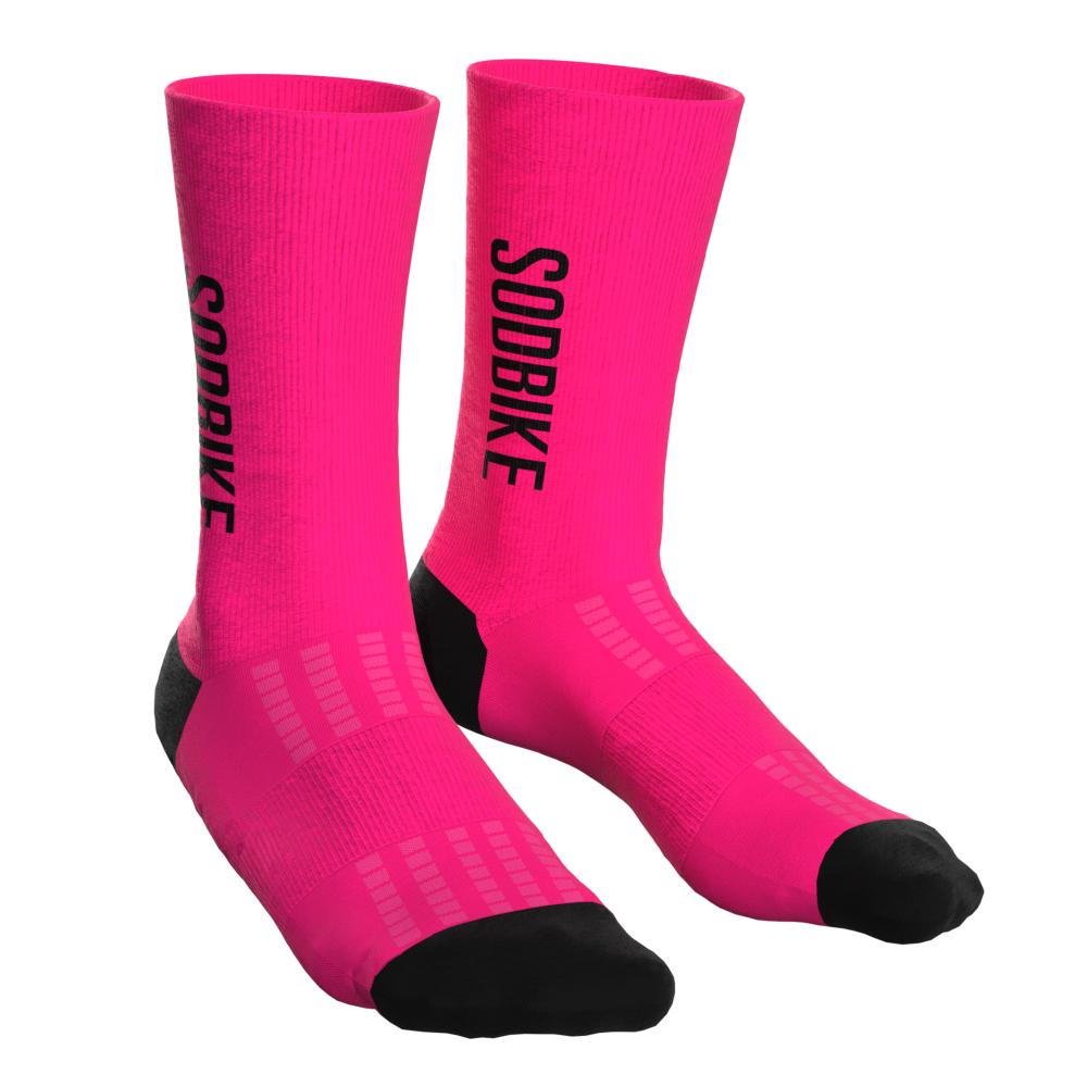 Meia Sódbike - Pink e Preta