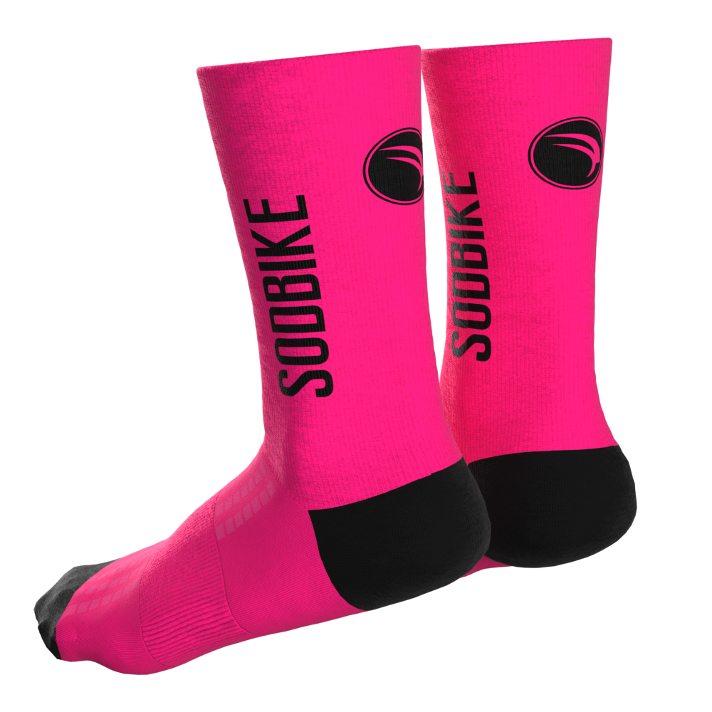 Meia Sódbike - Pink e Preta