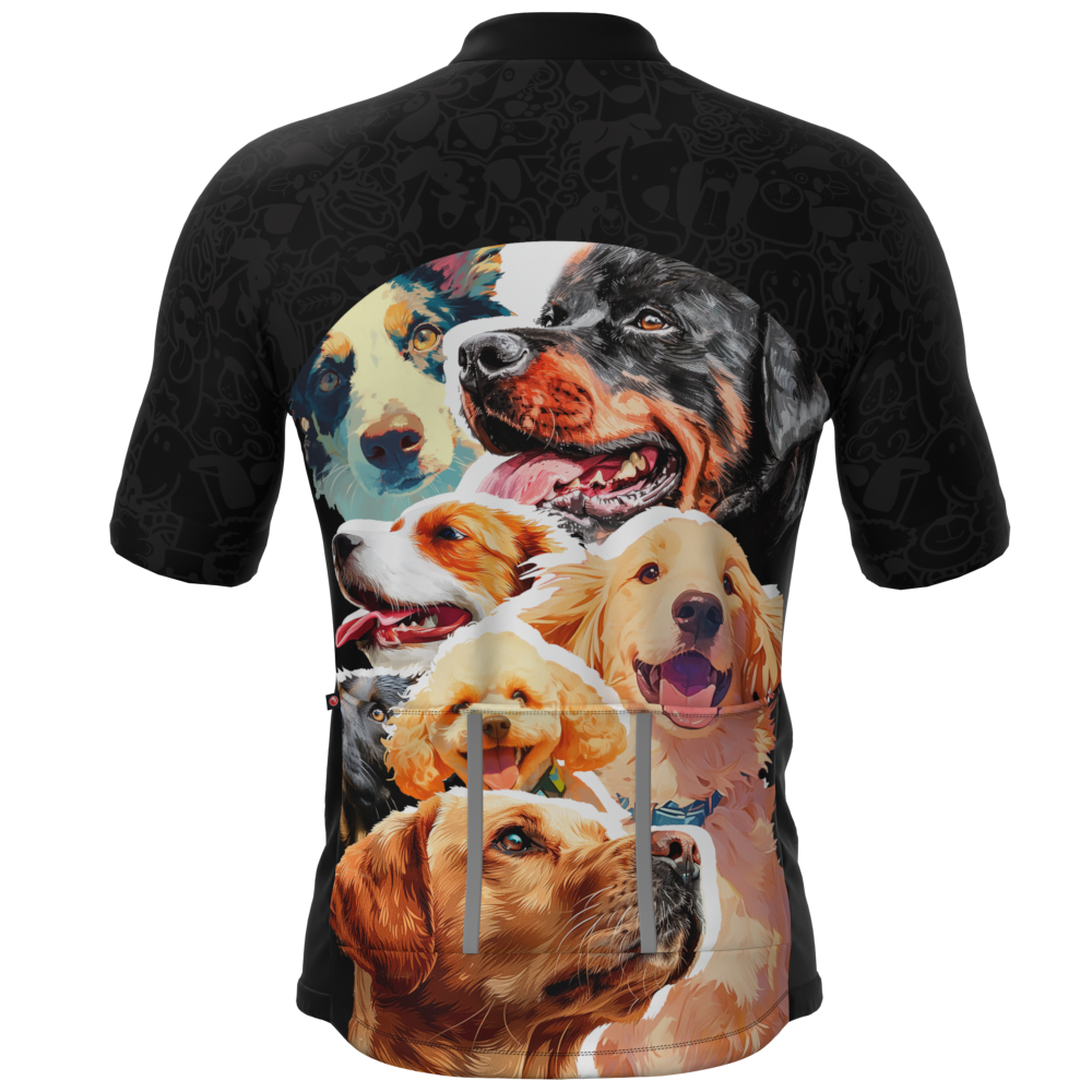 CAMISA CICLISMO MASCULINA SÓDBIKE, PROTEÇÃO SOLAR 20, ZIPER FULL, CACHORRO
