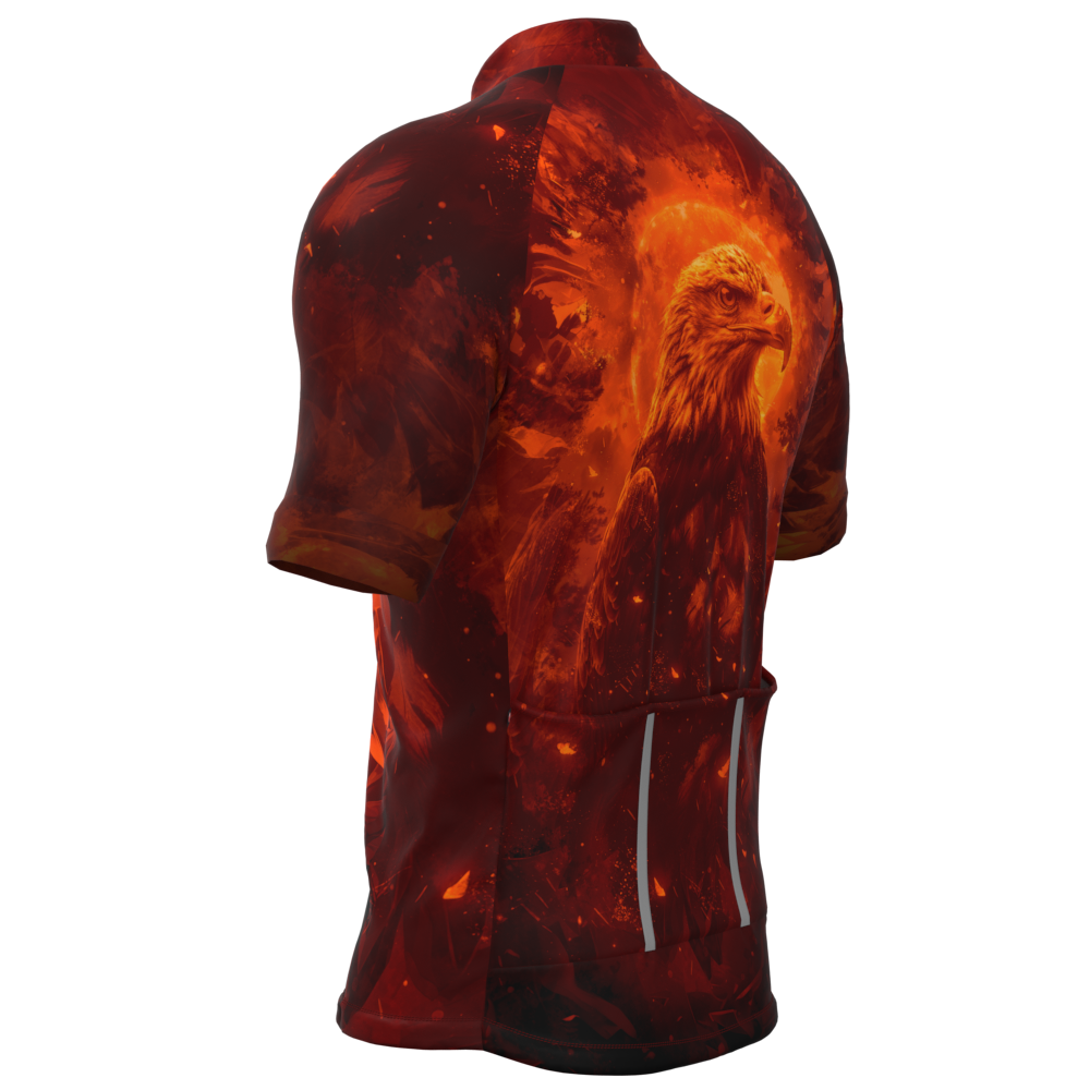 CAMISA CICLISMO MASCULINA SÓDBIKE, PROTEÇÃO SOLAR 20, ZIPER FULL, ÁGUIA