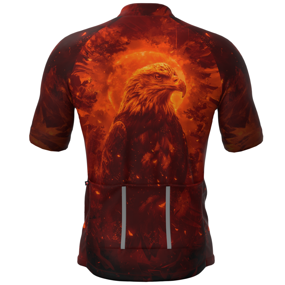 CAMISA CICLISMO MASCULINA SÓDBIKE, PROTEÇÃO SOLAR 20, ZIPER FULL, ÁGUIA