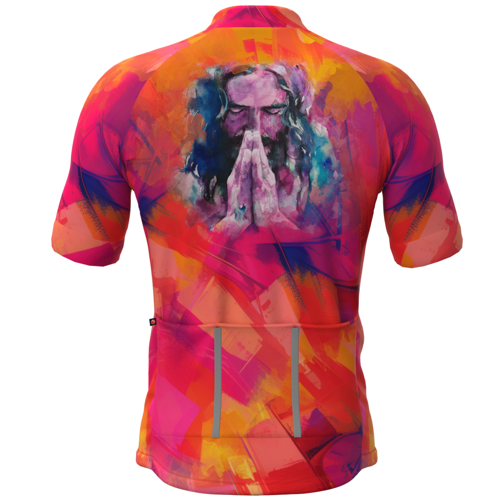 CAMISA CICLISMO MASCULINA SÓDBIKE, PROTEÇÃO SOLAR 20, ZIPER FULL, JESUS