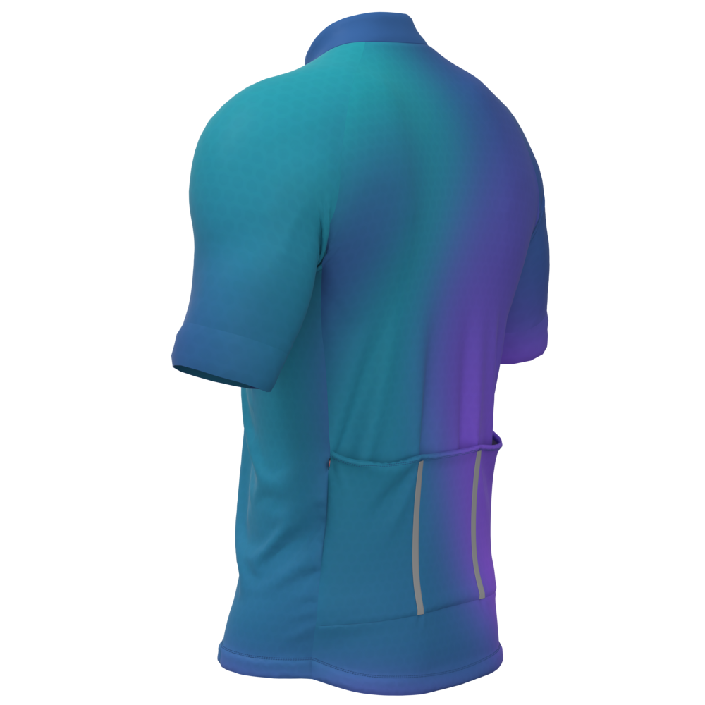 CAMISA CICLISMO MASCULINA SÓDBIKE, PROTEÇÃO SOLAR 20, ZIPER FULL, DEGRADE