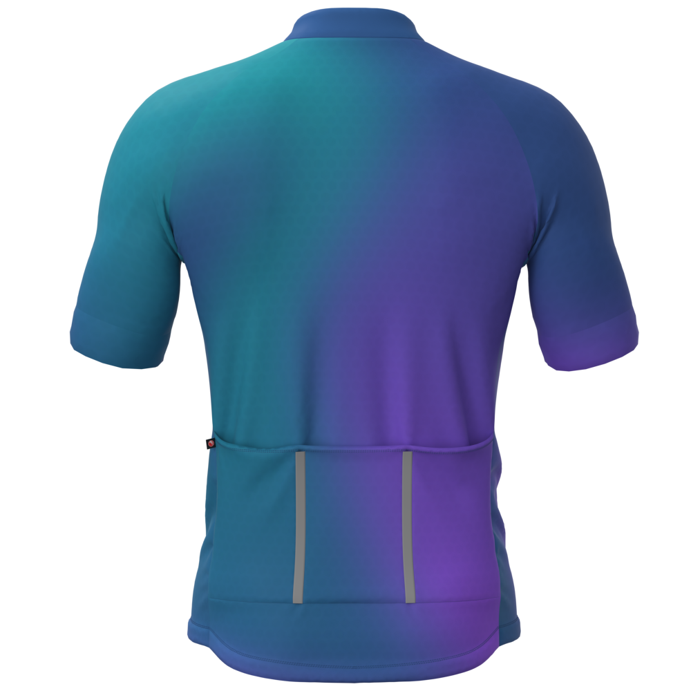 CAMISA CICLISMO MASCULINA SÓDBIKE, PROTEÇÃO SOLAR 20, ZIPER FULL, DEGRADE