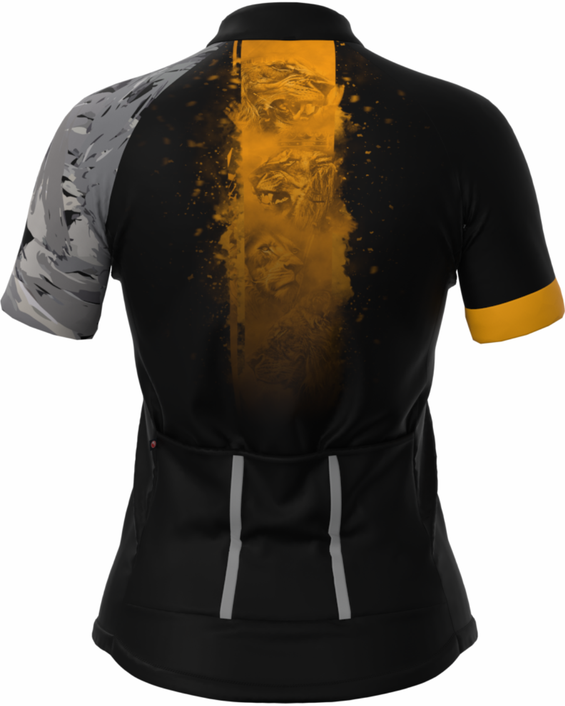CAMISA CICLISMO FEMININA SÓDBIKE, PROTEÇÃO SOLAR 20, ZIPER FULL, LEÃO