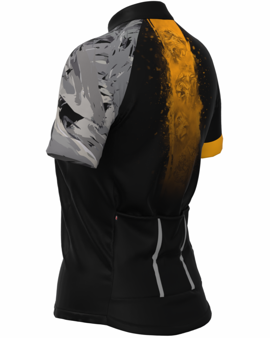 CAMISA CICLISMO FEMININA SÓDBIKE, PROTEÇÃO SOLAR 20, ZIPER FULL, LEÃO