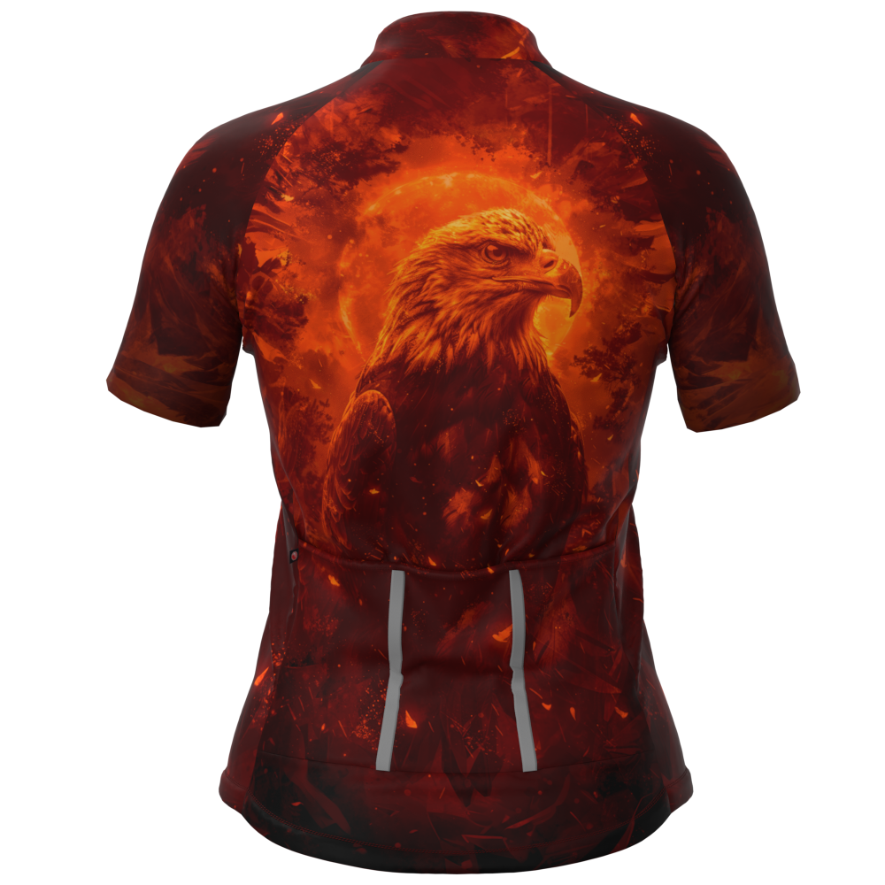 CAMISA CICLISMO FEMININA SÓDBIKE, PROTEÇÃO SOLAR 20, ZIPER FULL, ÁGUIA